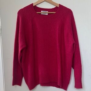 Old Navy Women's Vibrant Pink Crew Neck Sweater
